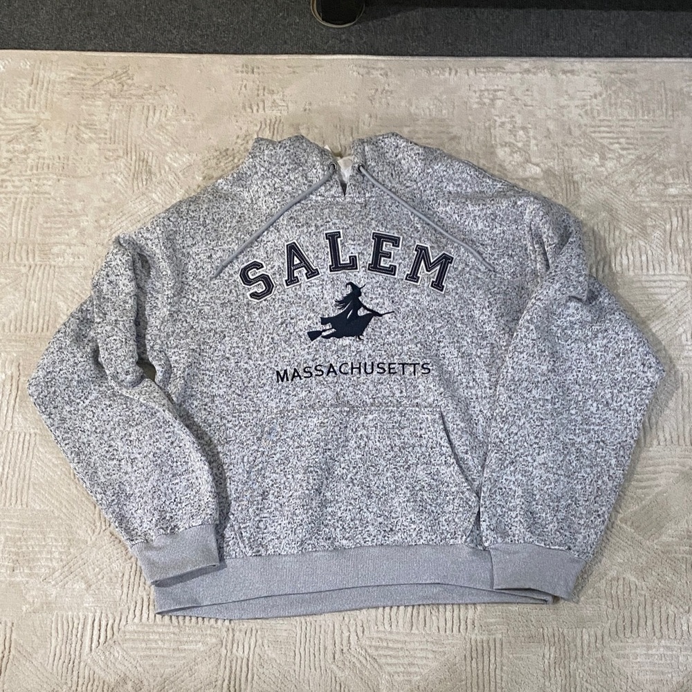Womens Gray Salem Massachusetts Hoodie